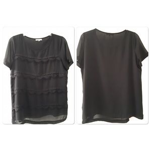 Pleione Anthropologie Top Semi Sheer Size Small